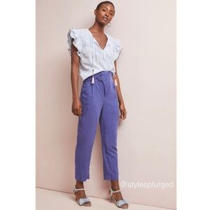NWT ANTHRO Cupro Wrap Trousers (blue) size medium